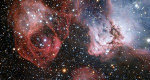 The birth and death of stars, captured in a dramatic intergalactic photo