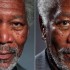 English artist recreates portrait of Morgan Freeman with iPad and finger