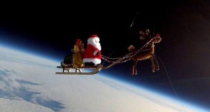 Santa Claus is coming to town: St Nick and Rudolph are launched into orbit